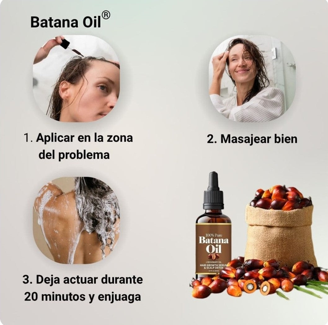 2X1 ACEITE DE BATANA PARA EL CRECIMIENTO DE CABELLO